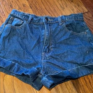 High waisted Jean shorts